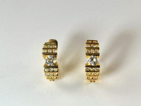 Channel Set Diamond Earrings | 0.98ctw | Sale