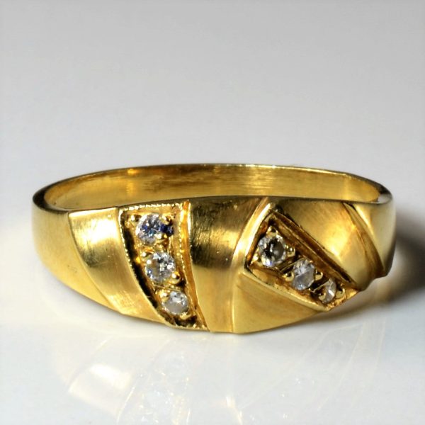 Abstract Diamond Ring | 0.09ctw | SZ 6.75 | Online now