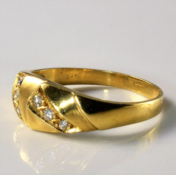 Abstract Diamond Ring | 0.09ctw | SZ 6.75 | Online now