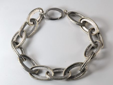 14k White Gold Rolo Chain Bracelet | 9.5  | Fashion