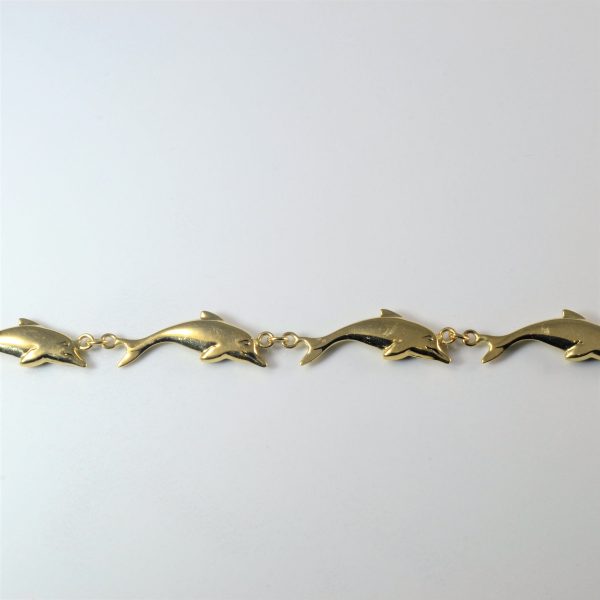 Dolphin Chain Bracelet | 7.5  | Sale