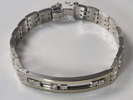 Princess Diamond Slider Bracelet | 1.26ctw | 8.5  | Discount