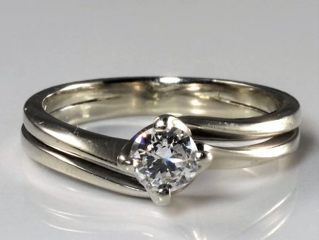 Soldered Bypass Diamond Wedding Set | 0.36ct | SZ 7 | Online now