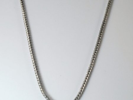 10k White Gold Rounded Wheat Chain | 26  | Online