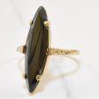 Narrow Hematite Navette Ring | 4.00ct | SZ 8 | Supply