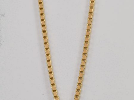 10k Yellow Gold Box Chain | 16  | Fashion