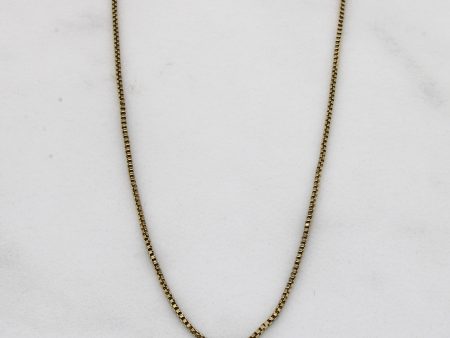 14k Yellow Gold Box Chain | 18  | Sale