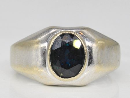 Tapered Flat Edge Sapphire Ring | 2.38ct | SZ 10.25 | Online now