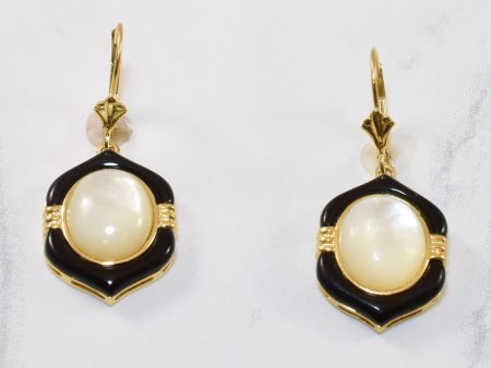 Pearl & Black Paste Drop Earrings | 8.00ctw, 2.50ctw | Hot on Sale