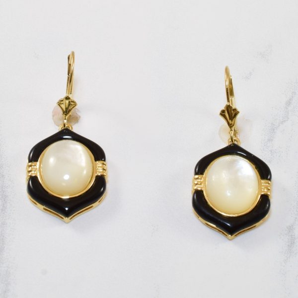 Pearl & Black Paste Drop Earrings | 8.00ctw, 2.50ctw | Hot on Sale