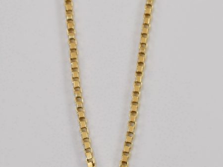 10k Yellow Gold Box Chain | 17  | Online