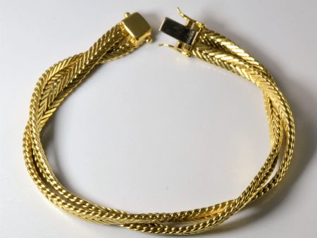 Braided Foxtail Chain Bracelet | 8  | Hot on Sale