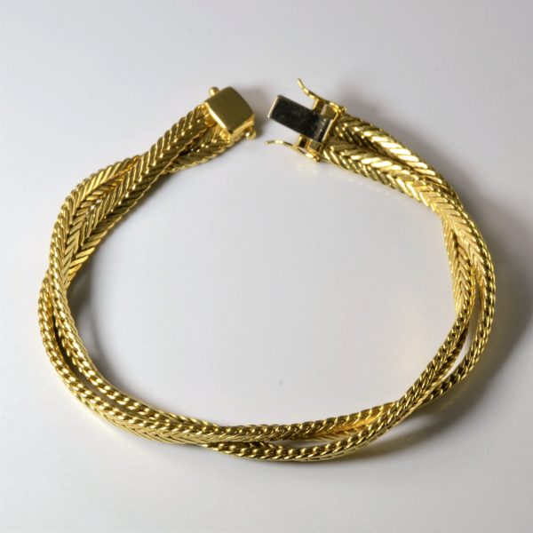 Braided Foxtail Chain Bracelet | 8  | Hot on Sale