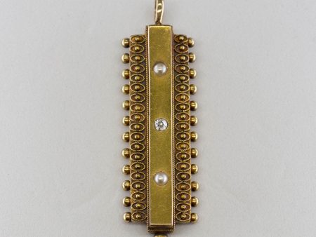 100 Ways  1887 Victorian Diamond & Seed Pearl Pendant | 0.04ct | Online