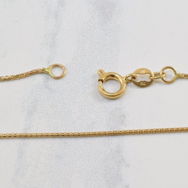 10k Yellow Gold Box Chain | 26.5  | Online now