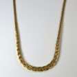 Yellow Gold Woven Chain Necklace | 17  | Cheap