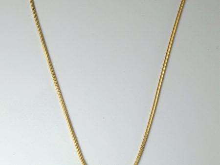 18k Yellow Gold Snake Chain | 17  | Cheap