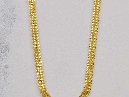 10k Yellow Gold Bismark Chain | 17.5  | For Discount