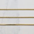 10K Yellow Gold Box Chain | 23  | Sale