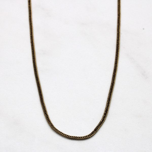 10k Yellow Gold Curb Chain | 18  | Online Sale