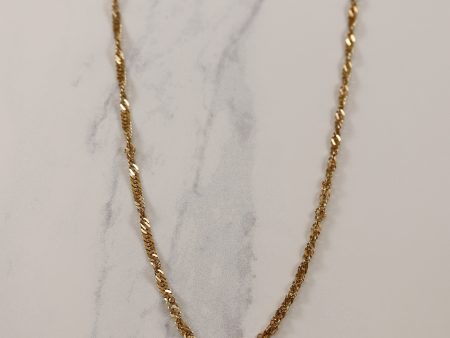 10k Yellow Gold Singapore Chain | 20  | For Cheap