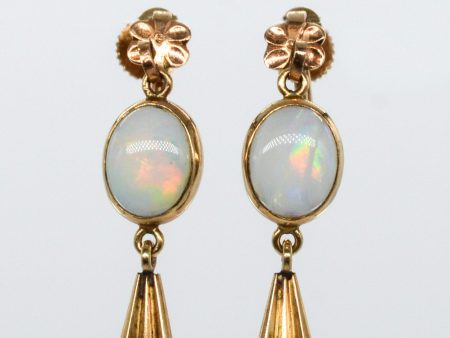 Clip On Bezel Opal Earrings | 2.00ct | Discount