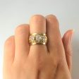 Nugget Textured Diamond Ring | 1.10ctw | SZ 6.25 | Hot on Sale