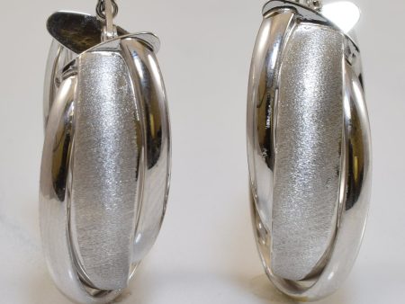 14k White Gold Hoop Earrings | For Cheap