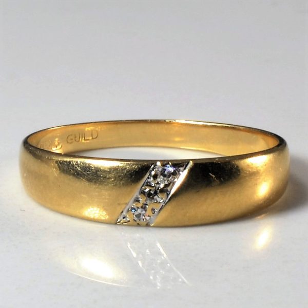 Yellow Gold Diamond Band | 0.03ctw | SZ 6 | Cheap