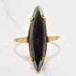 Narrow Hematite Navette Ring | 4.00ct | SZ 8 | Supply