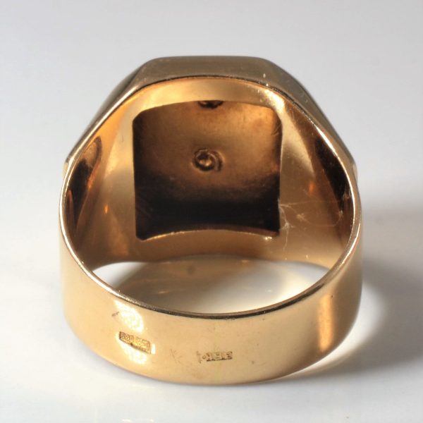 14k Rose Gold Signet Shield Ring | SZ 11.5 | Supply