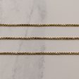 10k Yellow Gold Box Chain | 23  | Online Sale