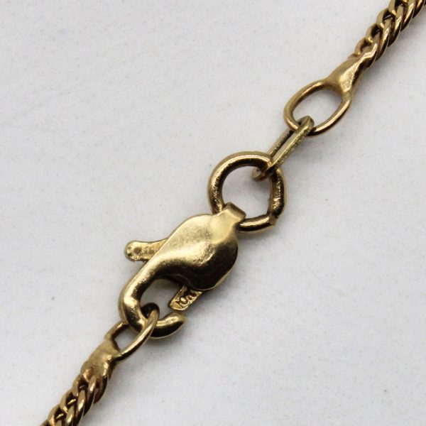 10k Yellow Gold Curb Chain | 18  | Online Sale