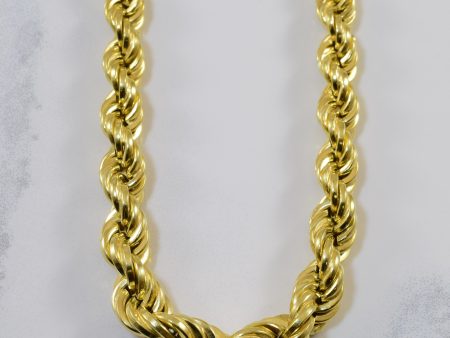 14k Yellow Gold Twisted Rope Chain | 15  | Online Sale