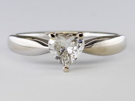 100 Ways  Heart Cut Diamond Solitaire Engagement Ring | SZ 7 | Fashion