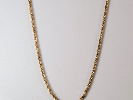 10k Yellow Gold Twisted Box Chain | 20  | Fashion