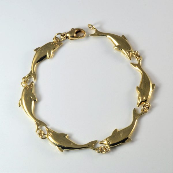 Dolphin Chain Bracelet | 7.5  | Sale