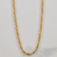 10k Yellow Gold Twisted Snake Chain | 18  | Online now