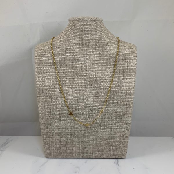 18k Yellow Gold Fancy Chain | 15.5  | Hot on Sale