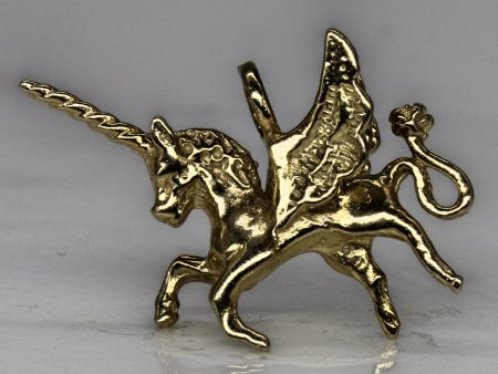 10k Yellow Gold Unicorn Pendant | Supply