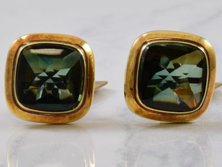 Synthetic Spinel Cufflinks | 16.00ctw | on Sale