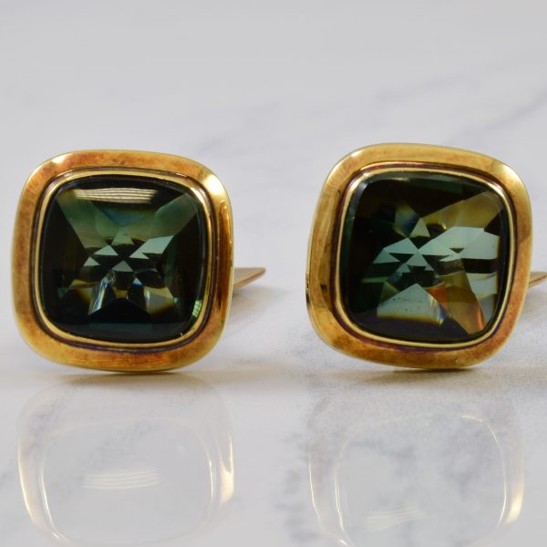 Synthetic Spinel Cufflinks | 16.00ctw | on Sale