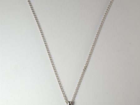 Birks  Blue Solitaire Diamond Necklace | 0.25ct | 18  | Discount