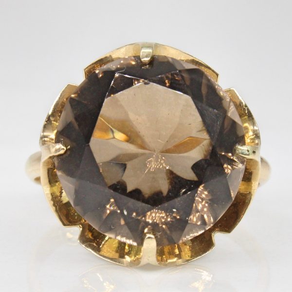 Smoky Quartz Cocktail Ring | 8.25ct | SZ 6.5 | Online Hot Sale