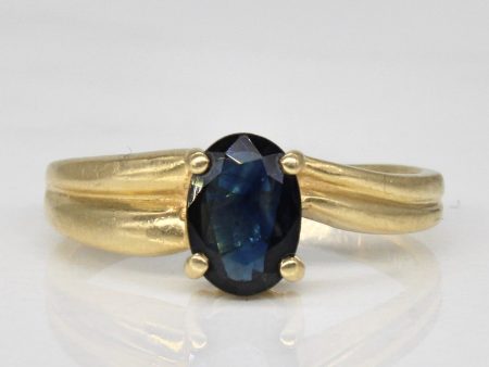 Oval Sapphire Bypass Ring | 0.55ct | SZ 5.5 | Hot on Sale