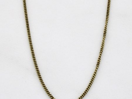 9k Yellow Gold Curb Chain | 18  | on Sale