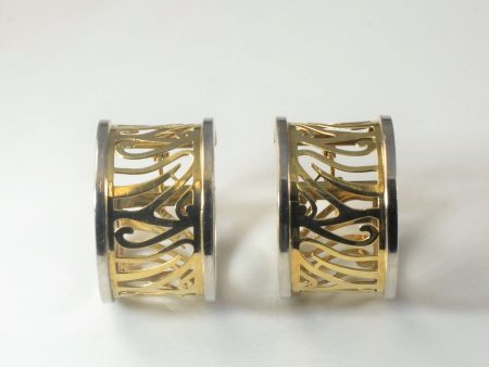 Filigree Two Tone Hoops | Sale