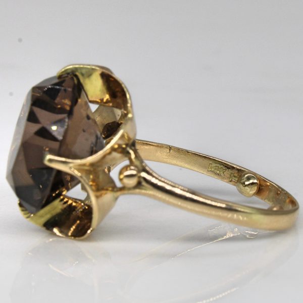 Smoky Quartz Cocktail Ring | 8.25ct | SZ 6.5 | Online Hot Sale