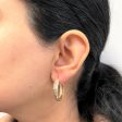 Tri Tone Gold Textured Hoop Earrings | Online Hot Sale