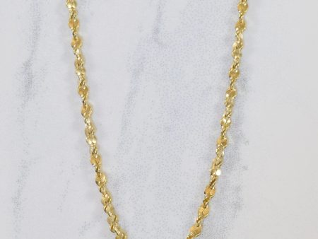 10k Yellow Gold Sparkle Chain | 22  | Online Sale